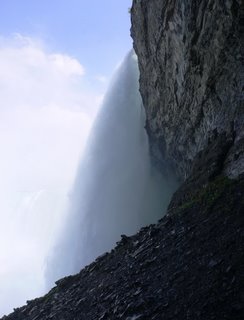 Die Niagarafälle von unten